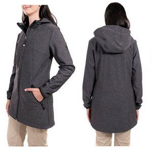 MID LENGTH SOFTSHELL HOODED JACKET